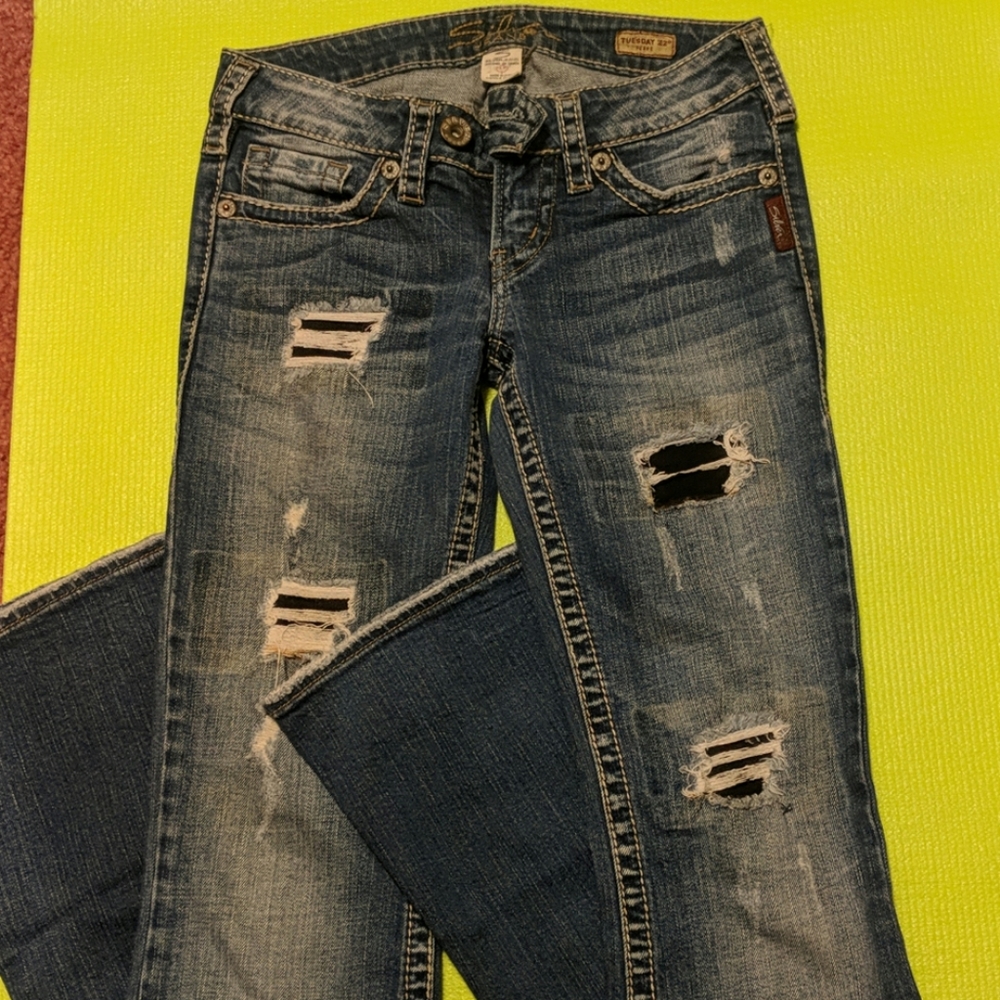 Silver jeans